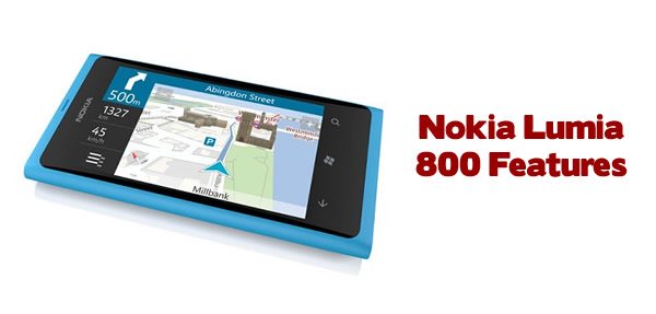 Nokia Lumia 800 Features