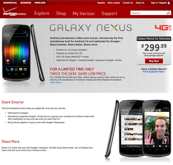 Galaxy Nexus US Now Available On Verizon