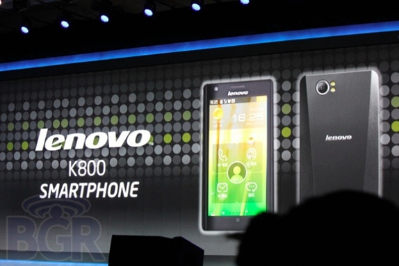 Lenovo K800 Smartphone With Intel Medfield